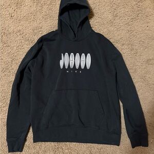 Jordan Black Hoodie with White Logo